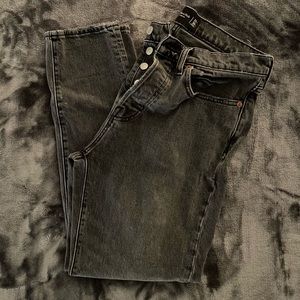 Men’s Gray/Black Abercrombie & Fitch 90’s Jeans